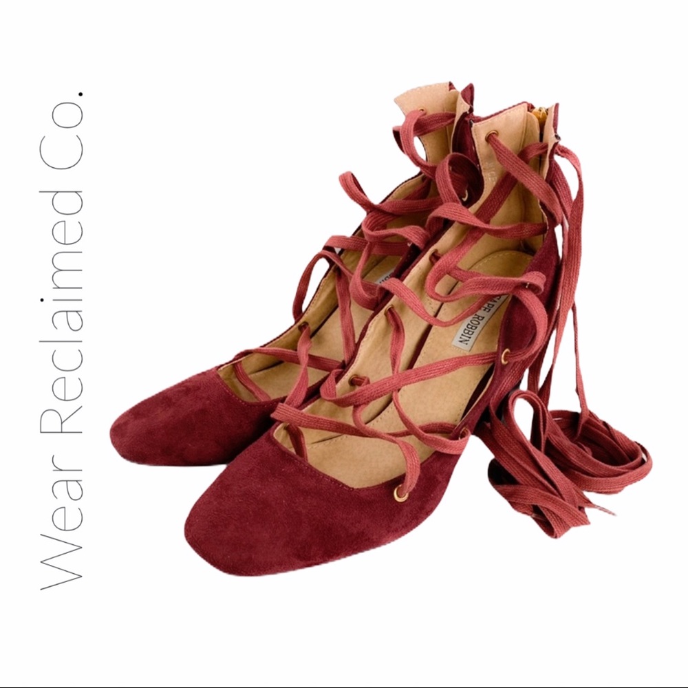 CAPE ROBBIN Lace Up High Heel Back Zipper